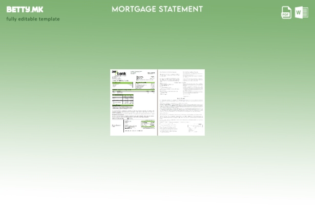 модерен стил Чешка Ер банка хипотека извод, страници, шаблон